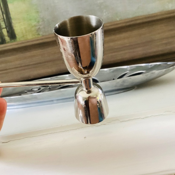 Lenox Silver Oval Tray Olive Branch W/ Scalloped Edge And Candle Snuffer Decor - Picture 5 of 12